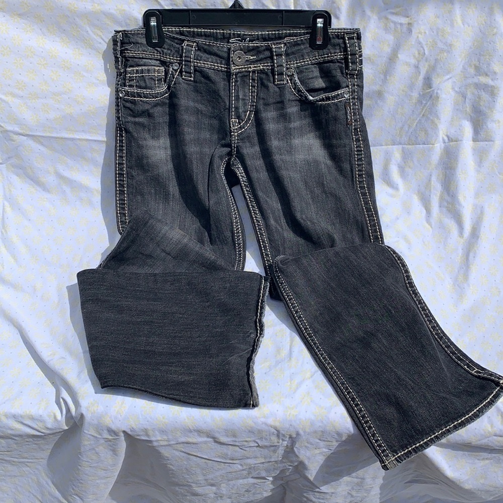 Silver jeans: Frances flap